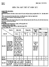 Đề kiểm tra học kì I môn Lịch sử lớp 8 - Năm học 2016-2017